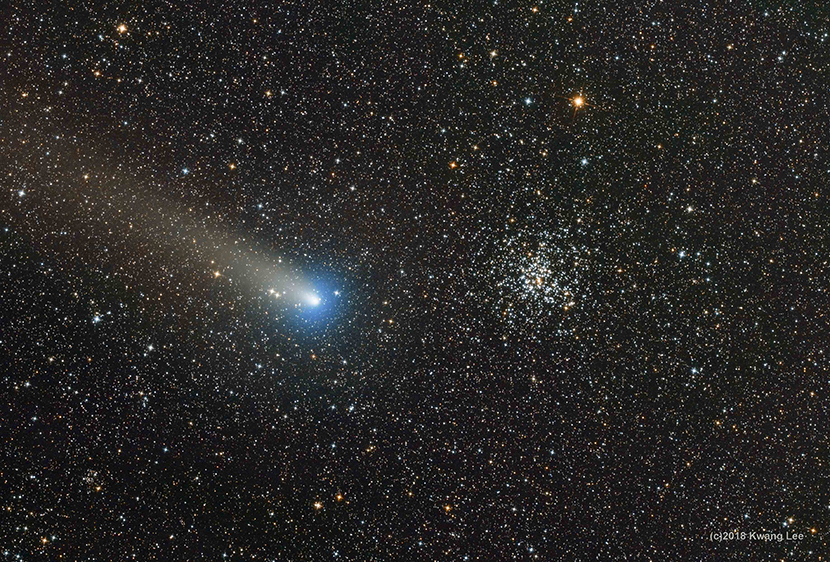 Comet 21P/Giacobini-Zinner near Messier 37